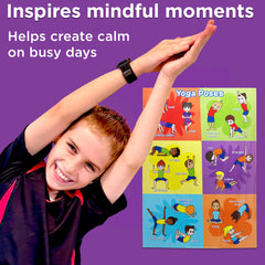 Kids PE Posters (Set of 2) – Yoga Poses + Exercise Moves, A3 Laminated