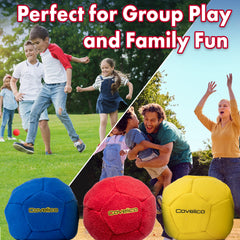 Covelico Footbags (Set of 3) – Hacky Sack Kick Bags with Carry Bag & Instructions