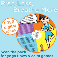 Covelico Kids Yoga Dice (12-Sided Foam Dice) – Pose & Play Yoga Game (Orange)