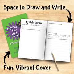 Exercise for Kids Fitness Journal – Daily Activity Tracker & Goals (6”×9”)