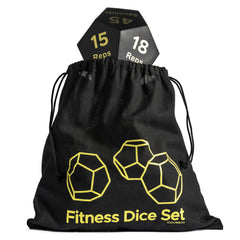 Covelico Fitness Dice (Set of 3) – Workout Dice for Teens & Adults with Bag + Instructions