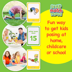 Covelico Yoga Cards for Kids – 52-Card Calm & Movement Game Deck (4 Games) with Box