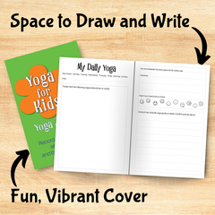 Yoga for Kids – Yoga Journal with Pose Tracker + Goals (6”×9”)