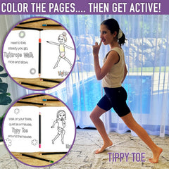 Kids Exercise Coloring Book – 20 Movement Pages (Ages 3+)